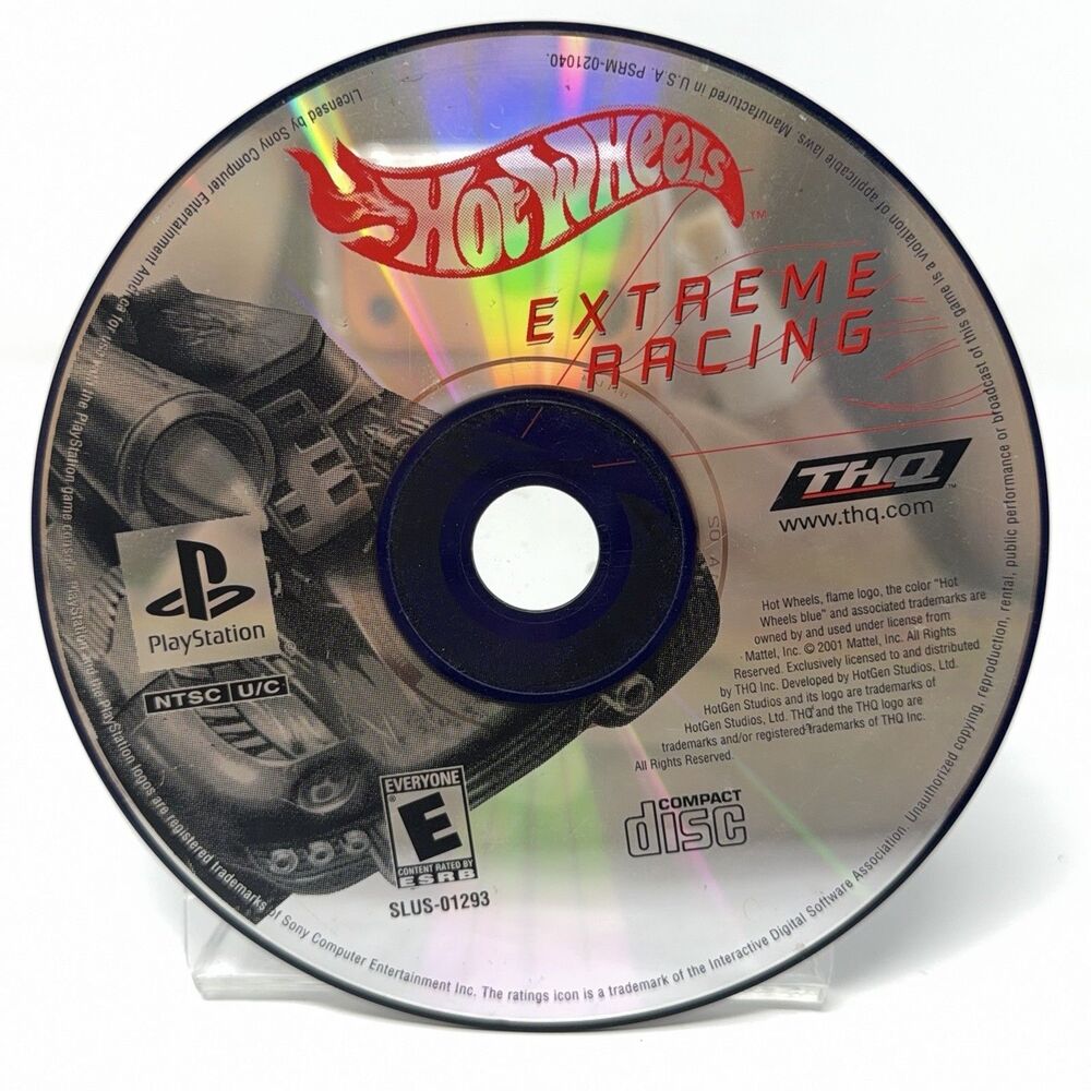Hot Wheels Extreme Racing Sony PlayStation PS1 Disc Only Refurbished Tested